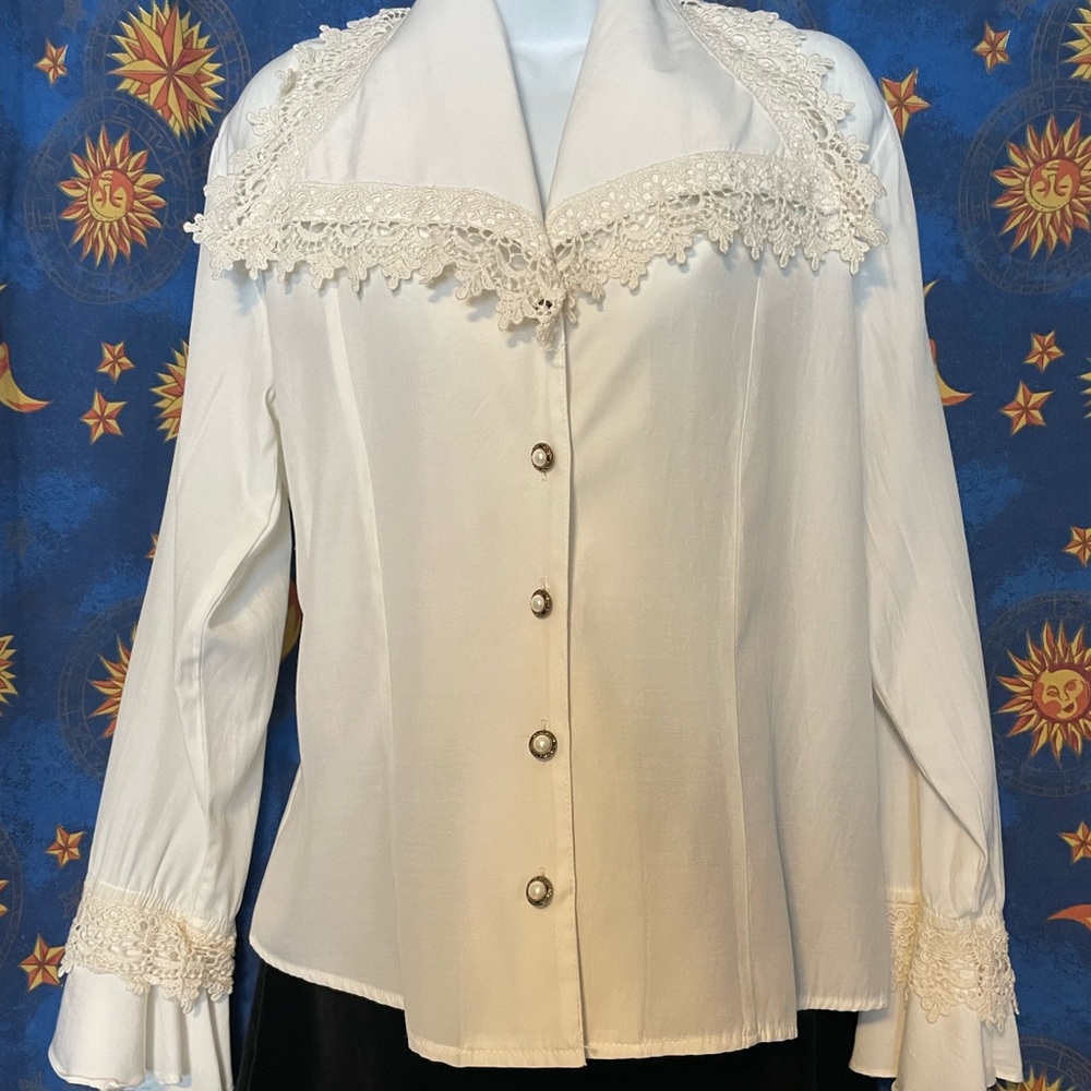 Le Chateau vintage 90s blouse - Picture 8 of 8